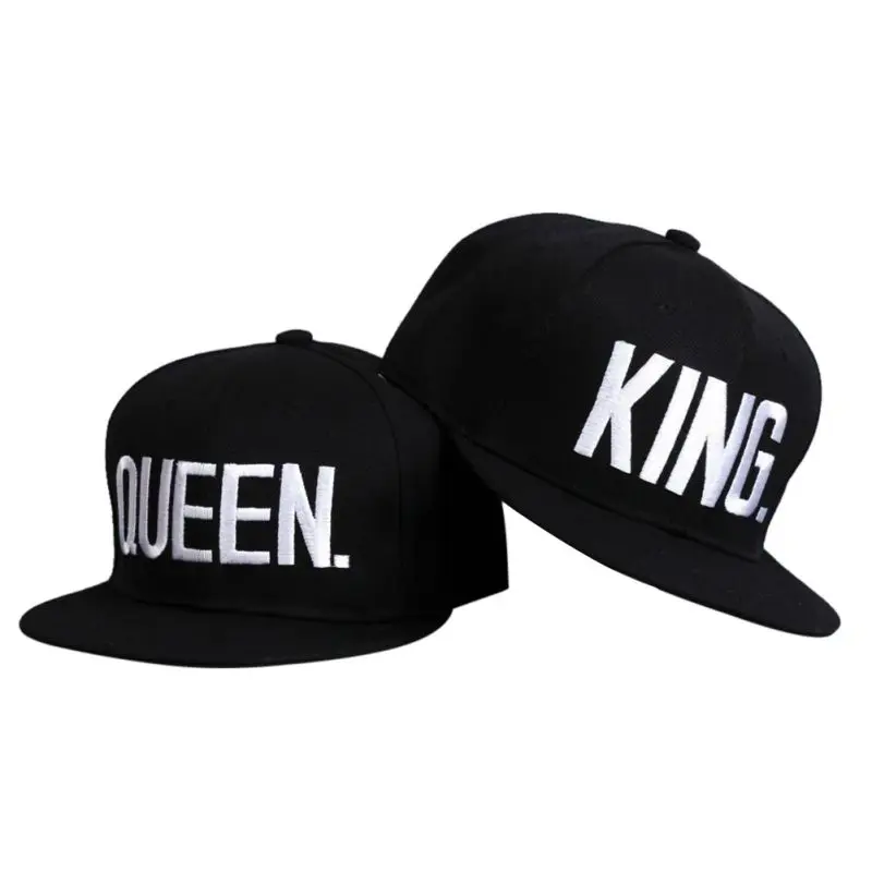 Кепка с вышивкой KING QUEEN для мужчин и женщин бейсболка из акрила в стиле хип хоп