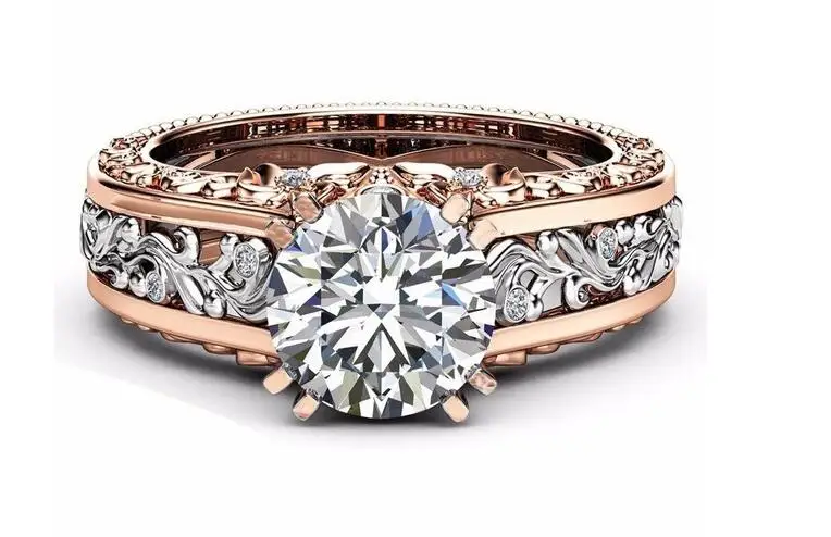 

YPD17 925 Women's Ring Luxury engagement ring inlaid with zircon
