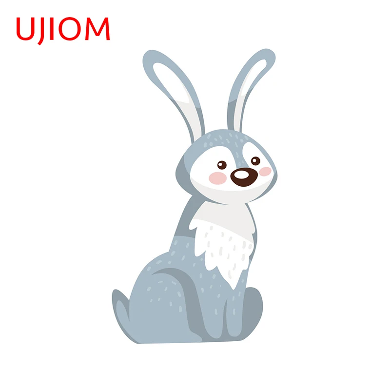 UJIOM милые заячьи наклейки на стену украшение для дома спальни наклейки декоративные настенные художественные водонепроницаемые кухонные обои