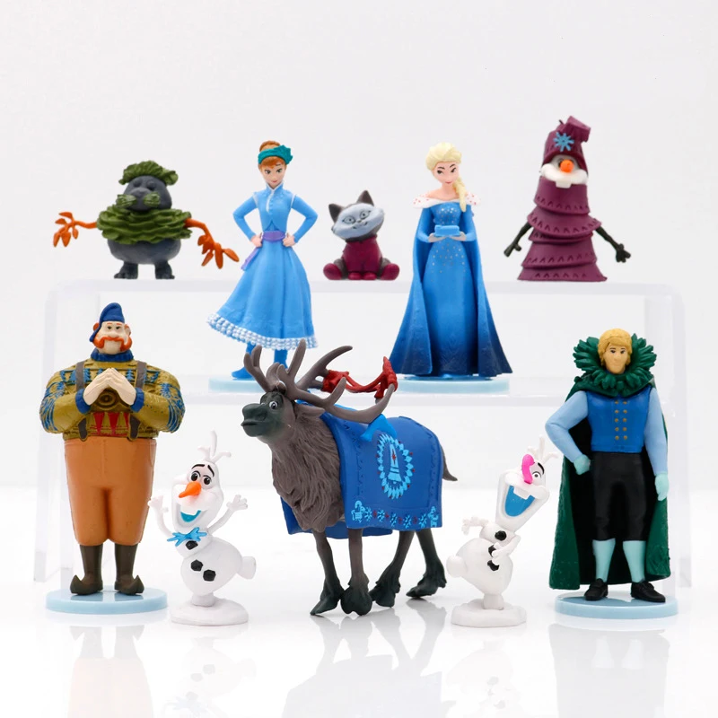 Куклы Disney Холодное сердце 10 шт./компл. фея принцесса Анна Эльза игрушки фигурка