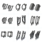 Серьги-Крючки женские латунные, черные