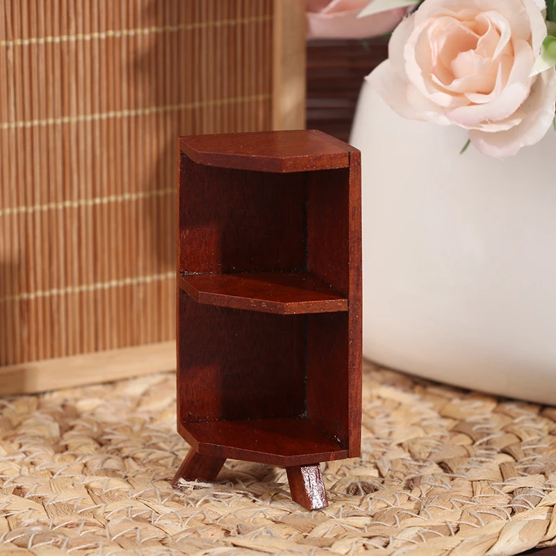 

New Dollhouse Miniature Kitchen Furniture Toys Cupboards Display Book Cabinet Desk Model Bookshelf Children Gifts