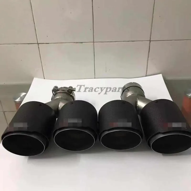 2 шт. левый + правый автомобиль двойной Akrapovic универсальная нержавеющая сталь