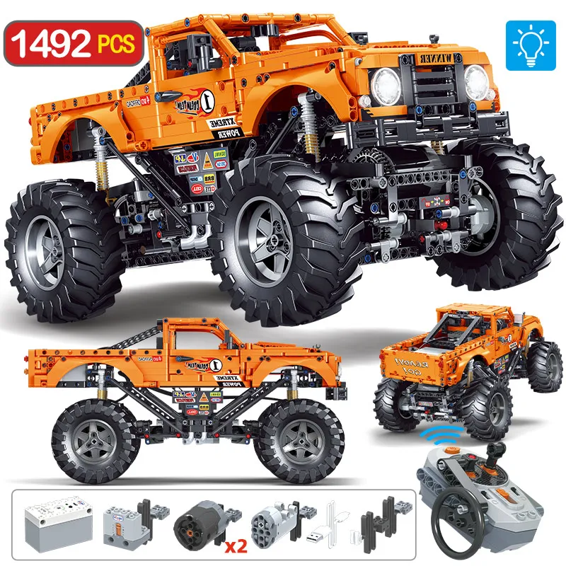 

Конструктор «городской монстр-Трак» с дистанционным управлением, масштаб 1:12, 1492 шт.