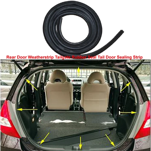 Резиновая уплотнительная лента для задней двери хэтчбека Ford Fiesta MK7 2009 2012|Панели и