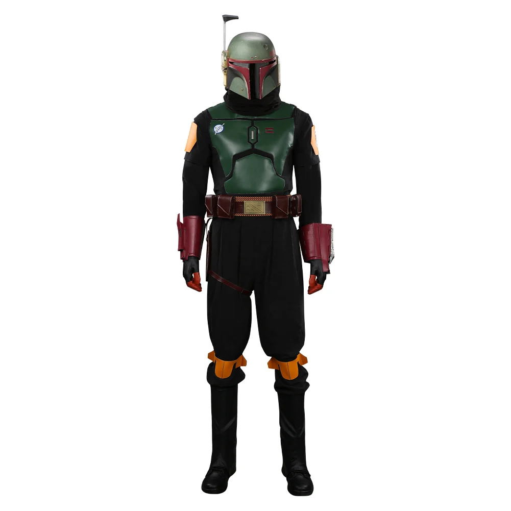 Костюм для косплея Boba Fett костюм Униформа топ + брюки полный комплект карнавальный
