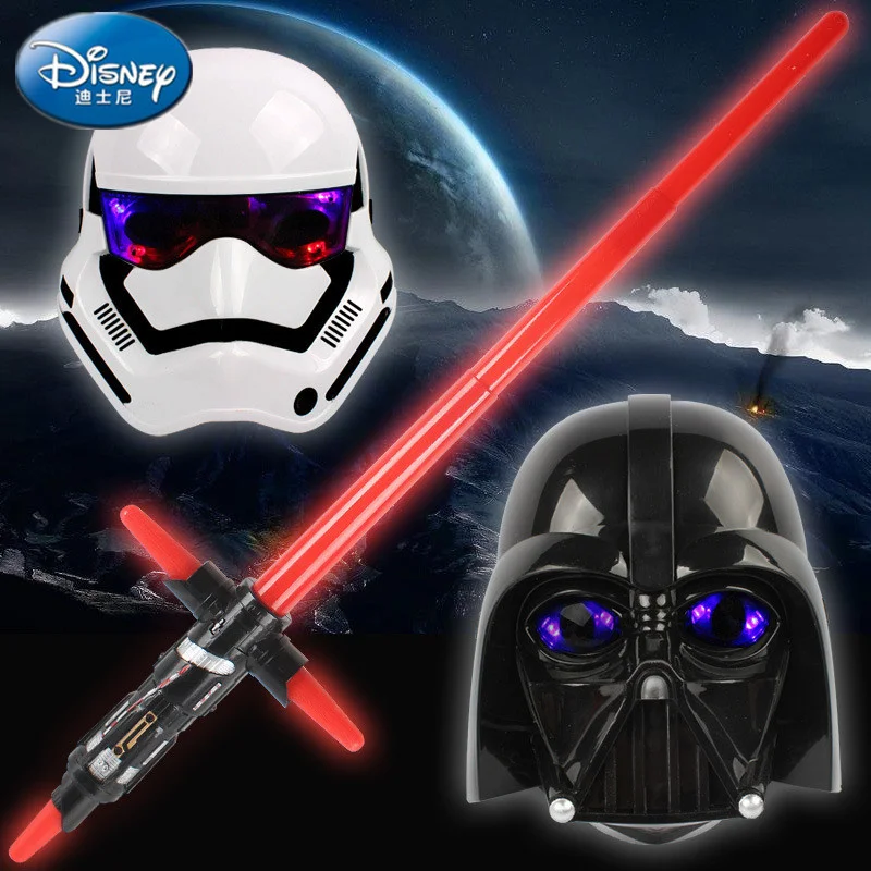 

Disney 1 шт. светильник маска меч светодиодные лампы телескопическая Косплей оружие меч диаграммы действий люминесценции игрушечные мечи для ...