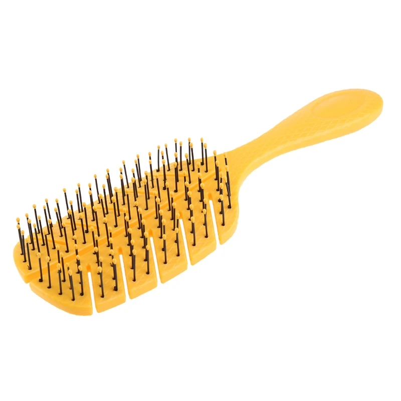 

Q1QD Paddle Hair Brushes Hollow Out Wet Dry Detangling Scalp Massage Comb for Long Short Hair