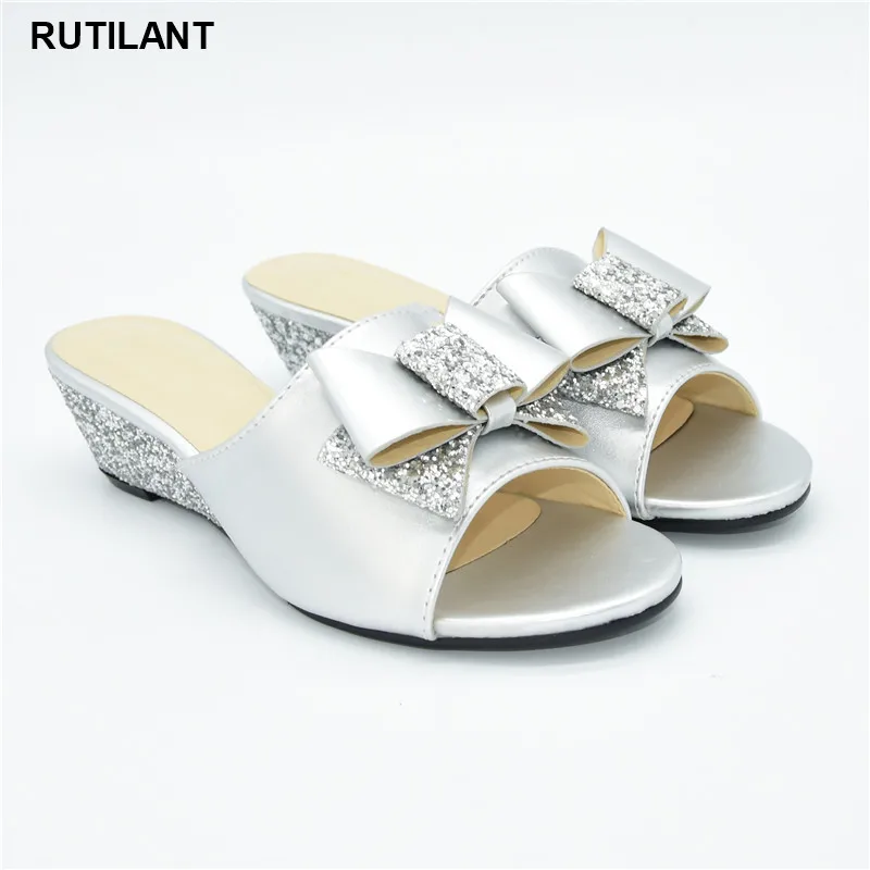 Новейшие итальянские женские свадебные туфли высокого качества в африканском