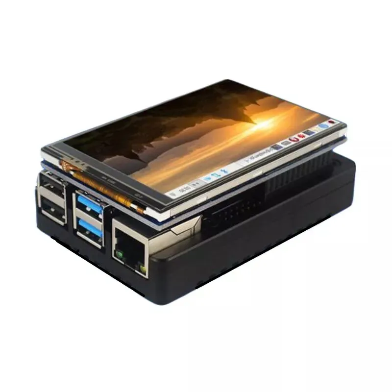 Корпус для корпуса Raspberry Pi 4 Model B из алюминиевого сплава 3 5 дюйма USB HDMI дисплей