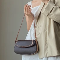 Fashion Design Ladies Crossbody Bag Soft PU Leather Women Shoulder Armpit Bags Female Clutch Purse Handbags Saddle Bags Bolsa