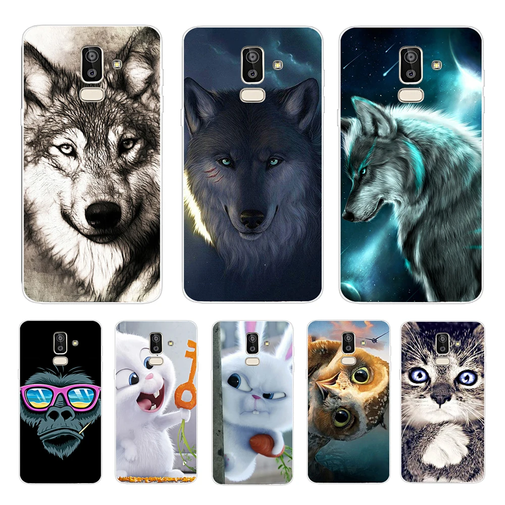 Чехол для Samsung Galaxy J8 2018 чехол накладка j810 j810f силиконовый с 3D рисунком чехлы из ТПУ
