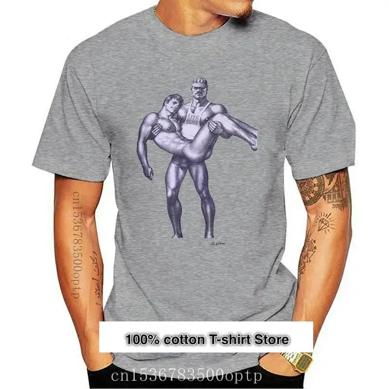 

Camiseta blanca de Tom of Finland para hombres y mujeres, camisa de la guardia de la vida, novedad