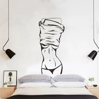 sexy girl wall sticker creative living room bedroom decoration mural art decals wallpaper home decor fitness stickers