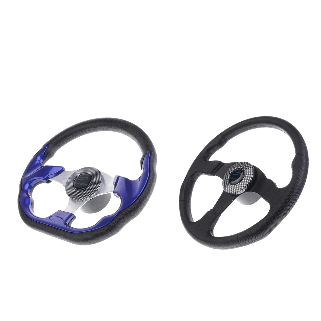 

2 Pcs 320mm Boat Steering Wheel Non-directional 3 Spoke 3/4" Tapered Shaft For Vessels Yacht Speedboat Boat Accessories Marine