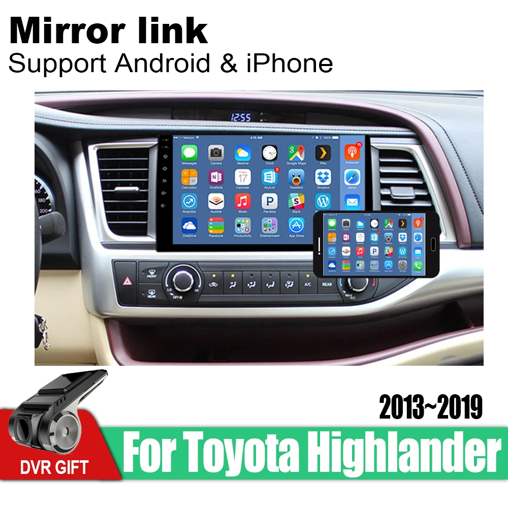 ZaiXi 10.1 Inch 2Din Android Car Radio Wifi Autoradio Bluetooth Tochscreen GPS Multimedia Player For Toyota Highlander 2013~2019 |