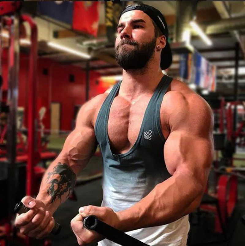 

Tank Top Men Fitness 2020 ropa hombre de marca Gradient Color Mesh Quick Dry Gym clothing