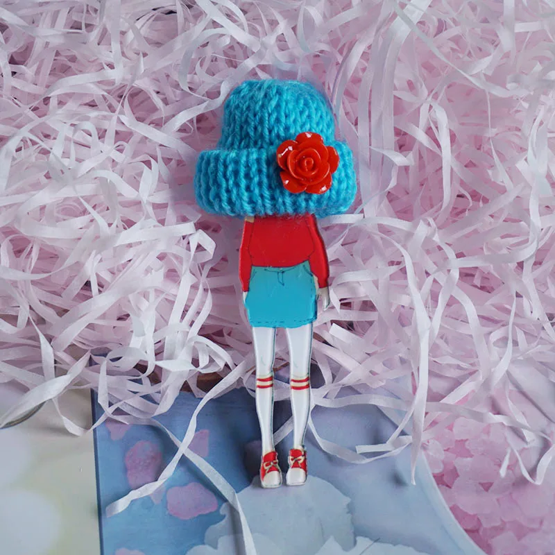 Женская Брошь для девушек акриловая брошь значки на одежду заколки лацкан рюкзак