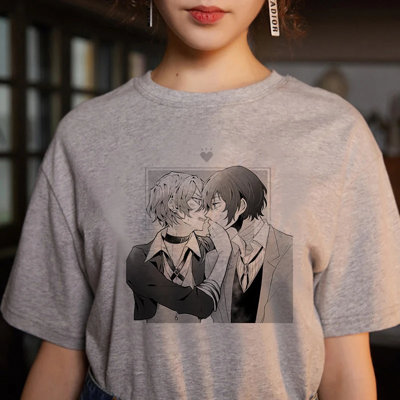 Bungo Stray Dogs принт Harajuku Япония уличная одежда с мотивами из аниме повседневная