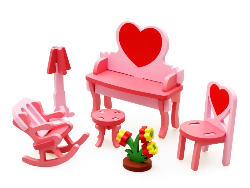 Игрушки Детская мебель дерево новый шаблон головоломки Alpinia Продажа Хорошо