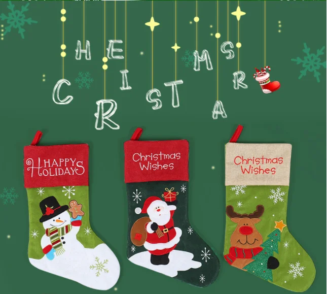 

2022 новый год, дневные носки, Рождественское украшение, домашние рождественские носки, украшение для рождественской елки