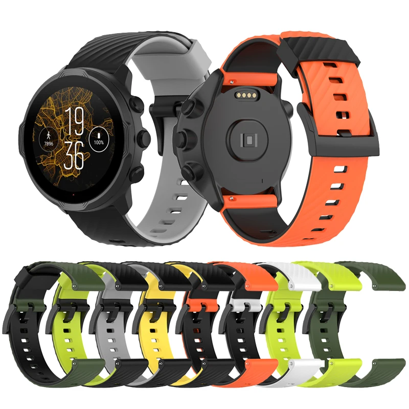 

Ремешок для смарт-часов SUUNTO 9 /SUUNTO 9 BARO, силиконовый, 24 мм