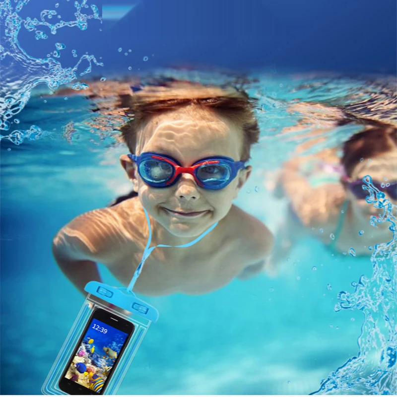 

Mobile Phone Waterproof Bag Diving Cover Touchscreen Swimming Drifting Transparent and Dustproof Bag Take-out Rider