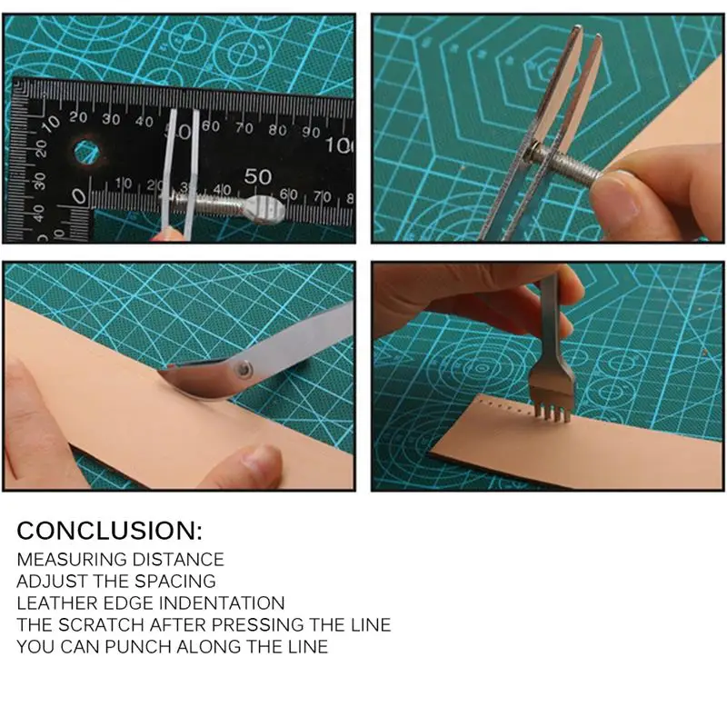 Регулируемый инструмент для изготовления краев кожевенного ремесла инструменты