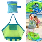 Очень легкая пляжная сумка, большая Сетчатая Сумка с карманами на молнии, цветная Холщовая Сумка для плавания, кемпинга, плавания, путешествий, аквапарка