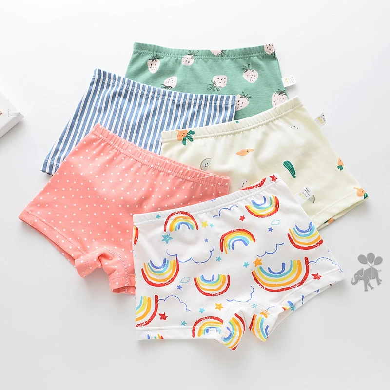 5 шт./лот нижнее белье для маленьких мальчиков хлопковые трусы боксеры и девочек