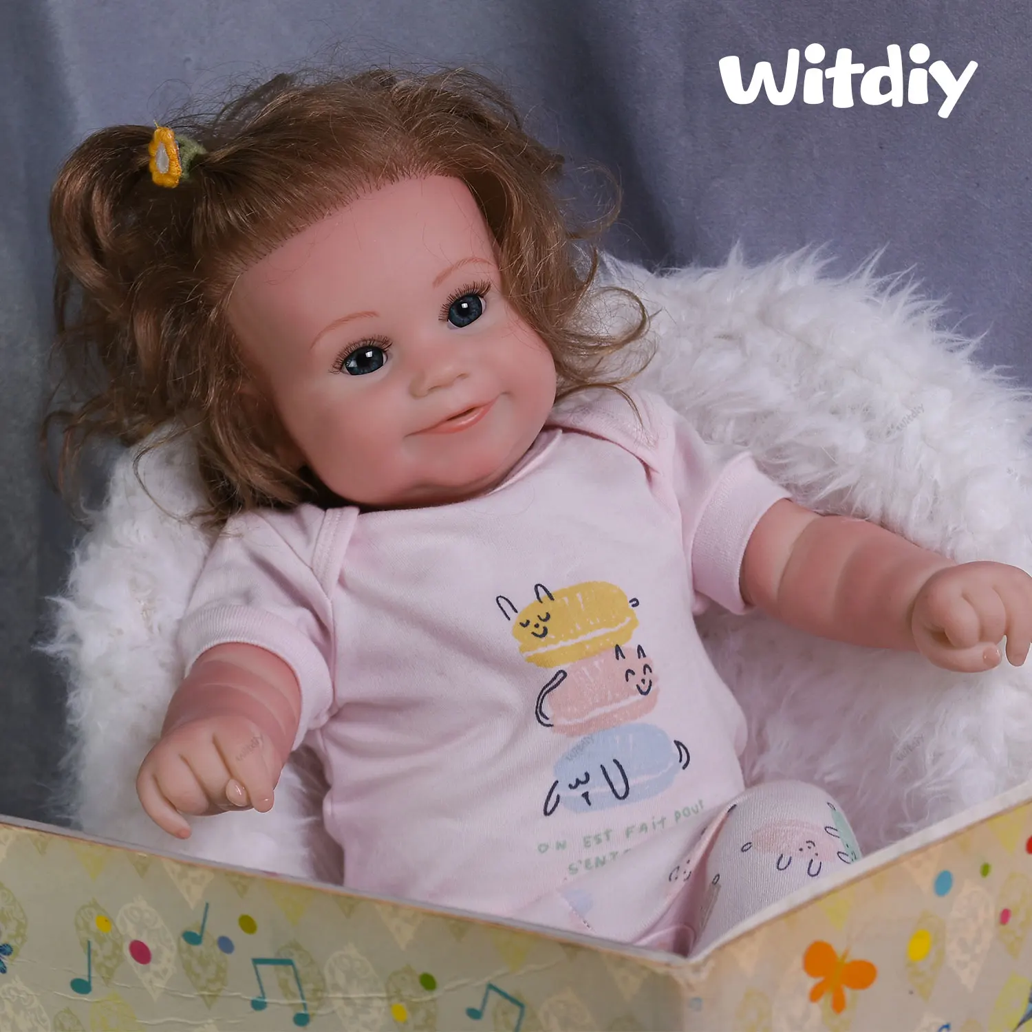 

Кукла реборн Witdiy, 18-19 дюймов, в стиле бургеров