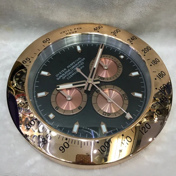 Роскошные бесшумные настенные часы современный дизайн золотые большие для дома