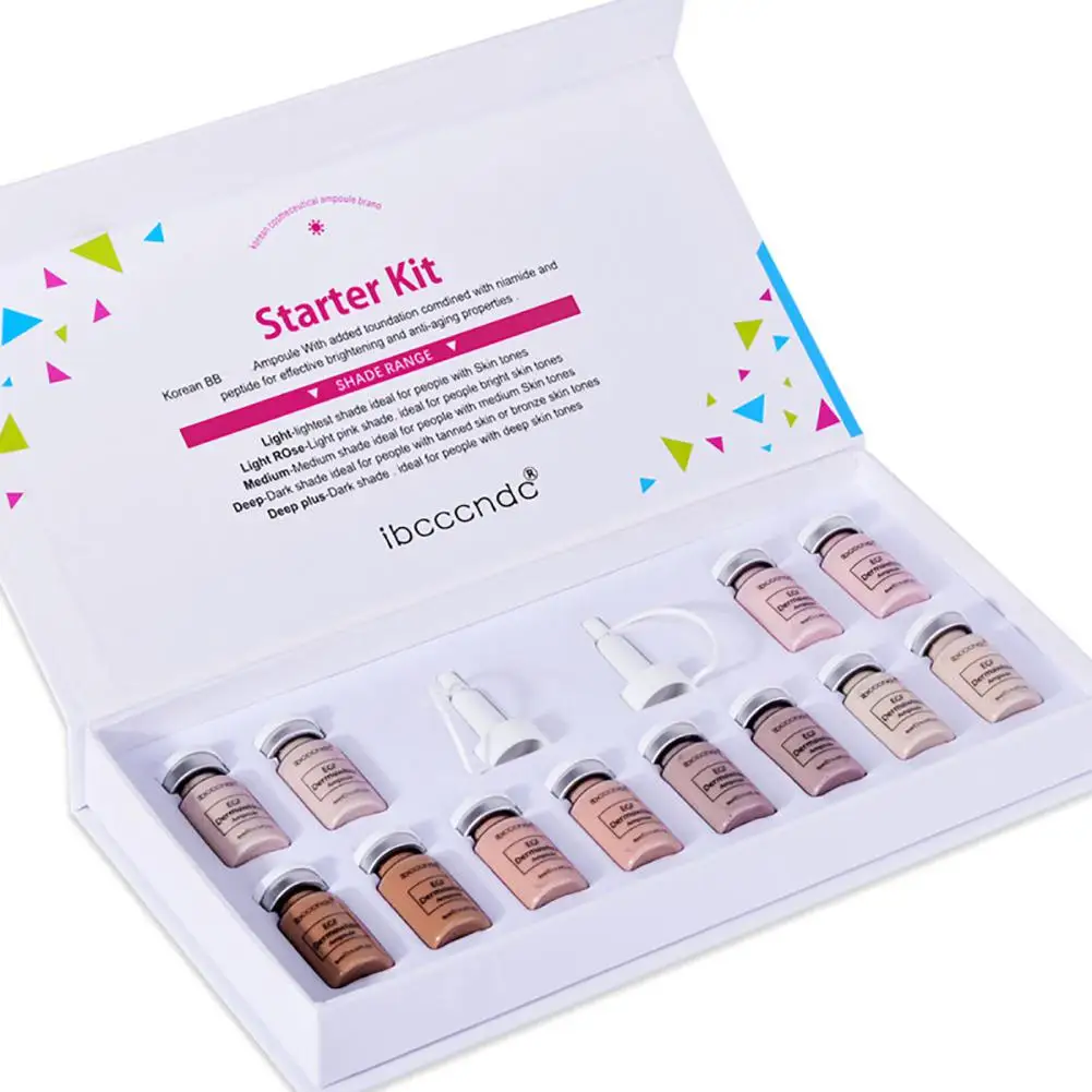 12 шт. 8 мл Derma Белый BB крем светящаяся сыворотка Pro Mix Shades эффективное осветление