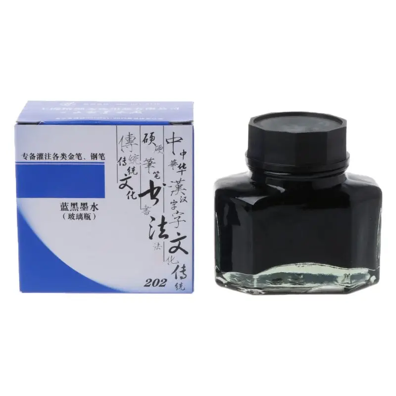 50ml Bottled Glass Smooth Writing Fountain Pen Ink Refill School Student Stationery Office Supplies | Канцтовары для офиса и