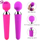 Мощный вибратор, вибратор для анала и вагины, интимные игрушки для женщин, стимулятор клитора, игрушки для взрослых, для стимуляции точки G, вибрирующий фаллоимитатор для женщин