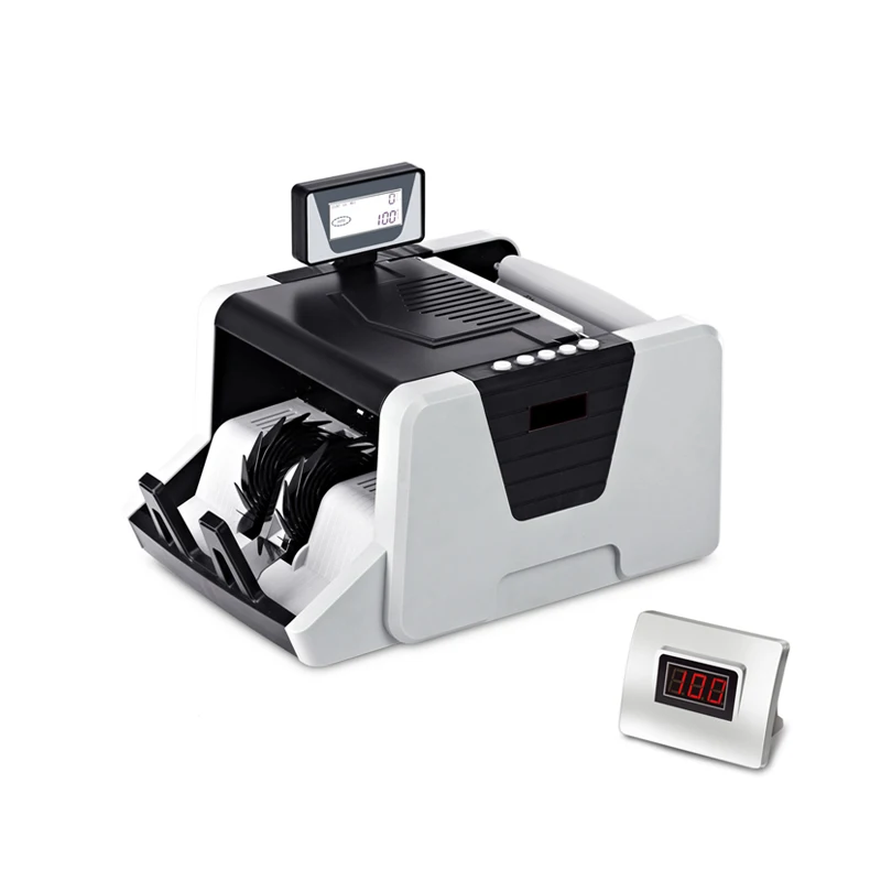 Автоматический счетчик денег с несколькими валютами UV/MG ЖК дисплей Детектор