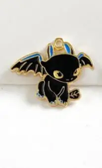 Новый мультфильм 20 шт Дракон эмаль металлический Шарм Подвески DIY ювелирные