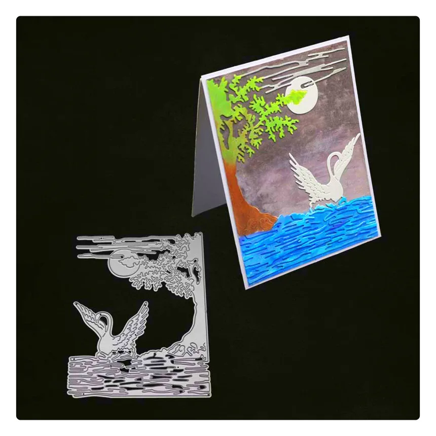 YINISE металлические режущие штампы для трафареты скрапбукинга сосны вырезанные DIY