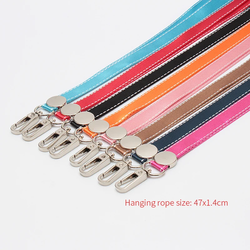 

ZONGSHU Name Credit Card Holder Ladies Men'S Pu Bank Card Neck Strap Card Bus Document Holder Candy Ribbon Lanyard Multi Cassett