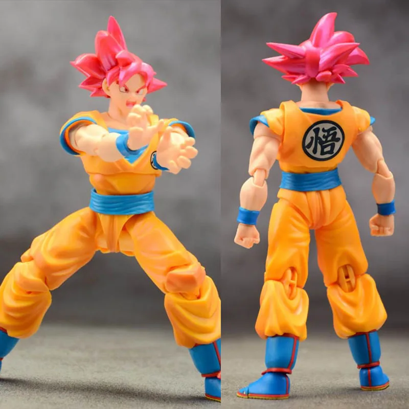 Аксессуары Драконий жемчуг модель солдата SHF Super Saiyan God суперкрасная серия Goku Mfg с