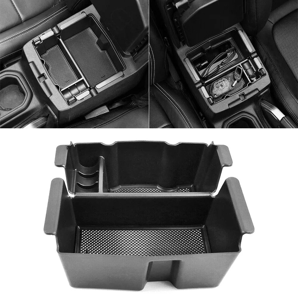 

Черный подлокотник для Jeep wrangler JL 2018 2019 2020, коробка для хранения монет, автомобильные аксессуары