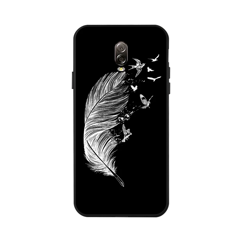 Чехол для Samsung J7 Plus чехол телефона C8 Черный силиконовый Galaxy мягкие чехлы из ТПУ |