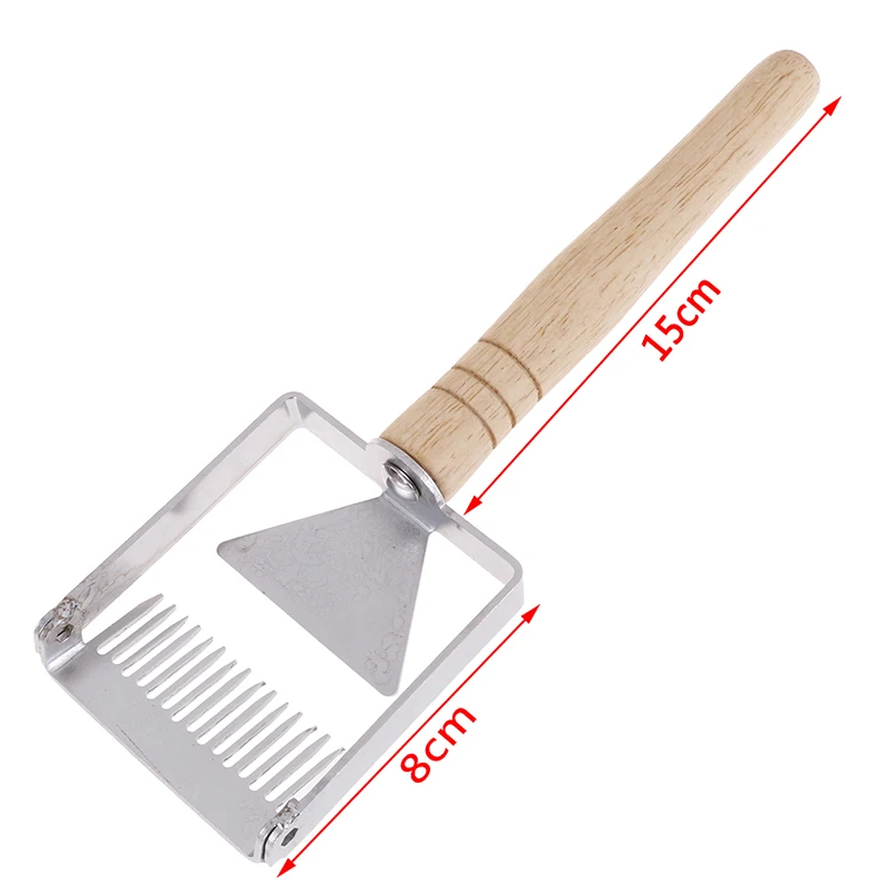 

Wooden Handle Needle Honey Knife Sparse Shovel Cutter Honey Scraper Bee Shovel Comb Uncapping Fork Beekeeping Tools