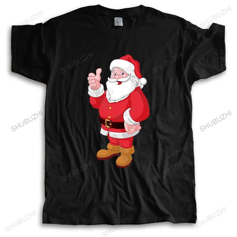 

Новая футболка, черные топы для мужчин, хлопковые подарочные футболки с коротким рукавом и Санта-Клаусом, множество цветов, модные футболки ...