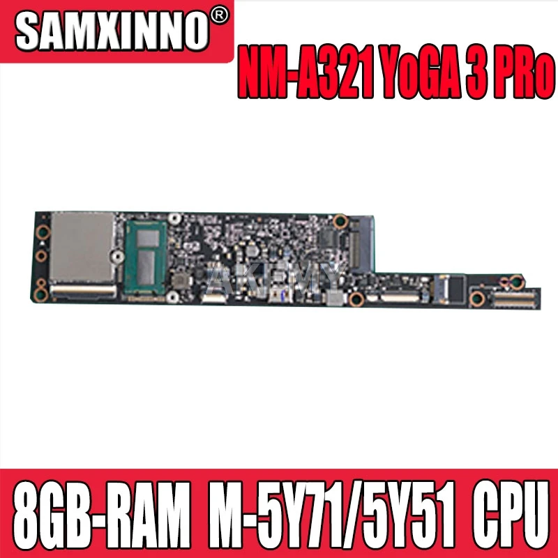 NM A321 материнская плата для ноутбука Lenovo YOGA 3 Pro 1370 оригинальная 8GB RAM M 5Y71/5Y51/5Y31