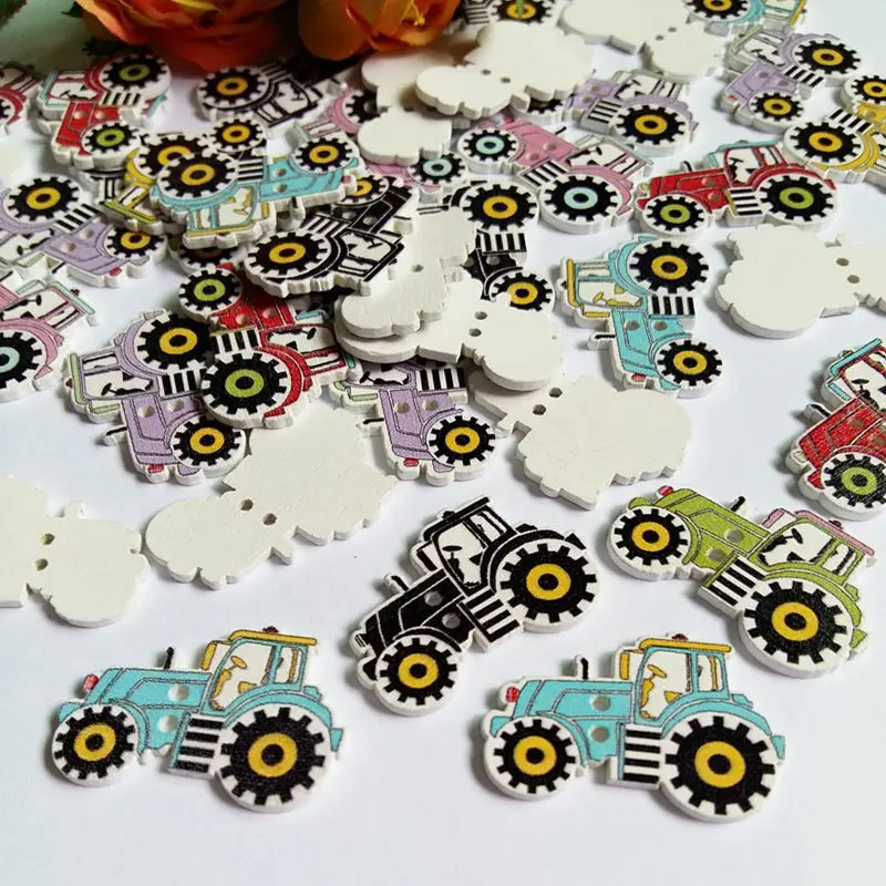 

50 шт., разноцветные кнопки для рукоделия, скрапбукинга, 21 х30 мм