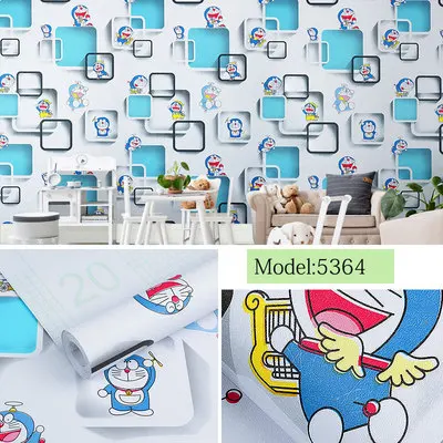 8 DIY ПВХ мультфильм самоклеющиеся обои гостиная спальня ТВ Задняя Детская комната мальчик девочка водонепроницаемые настенные стикеры на обои - Цвет: 8