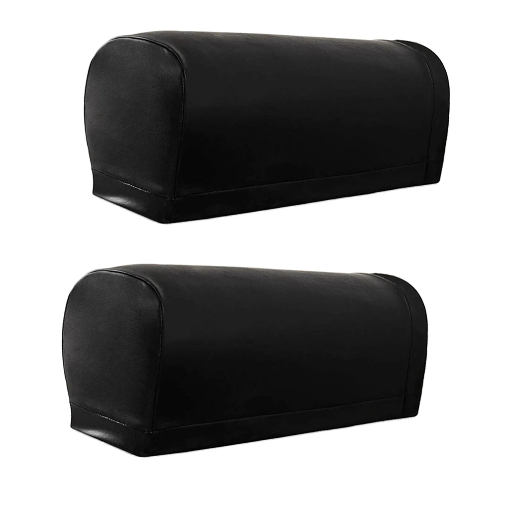 

2pcs PU Leather Sofa Armrest Covers Slipcovers Furniture Protector Waterproof