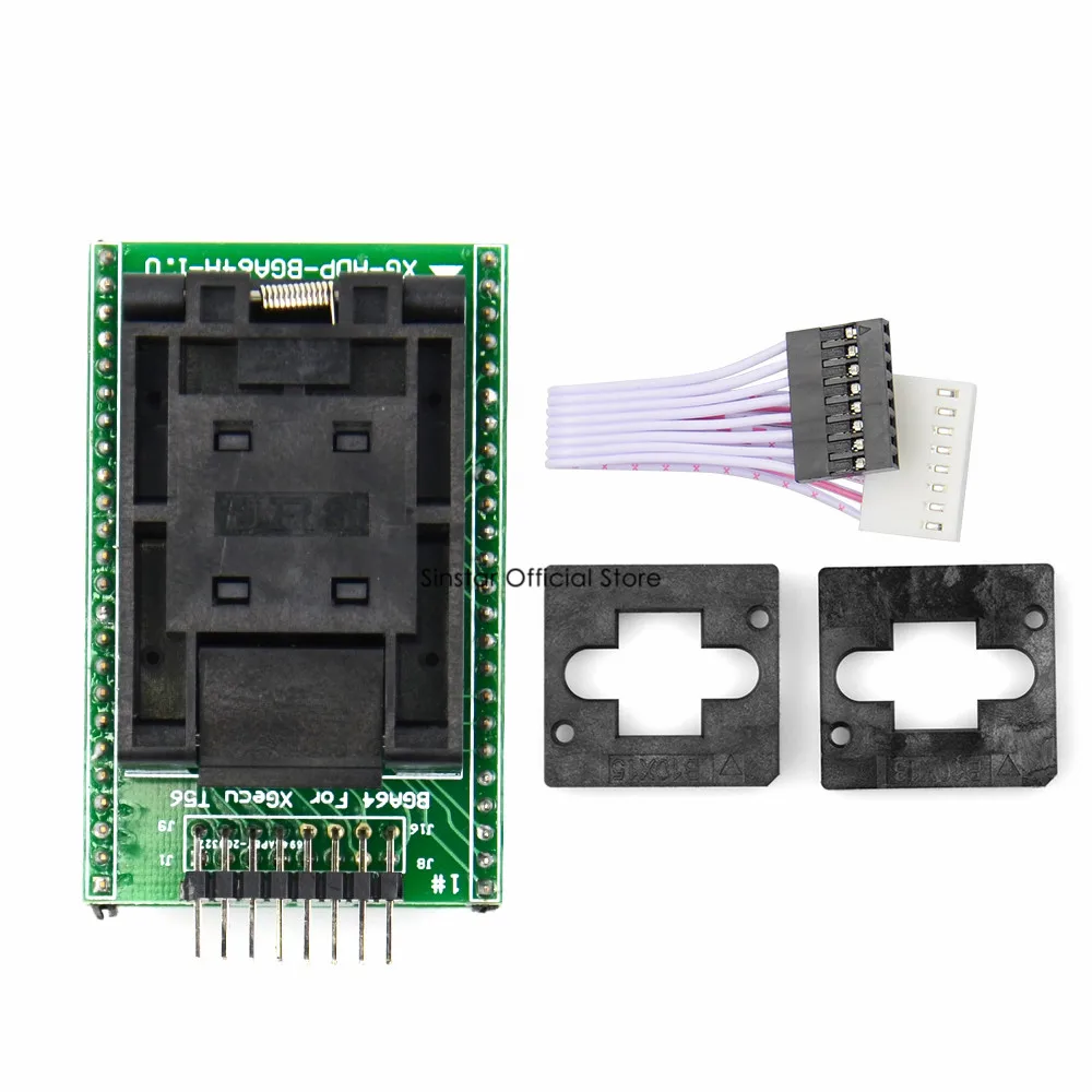 100% оригинальный адаптер BGA64 IC socket (XG ADP BGA64A 1.0) только для программатора XGECU T56