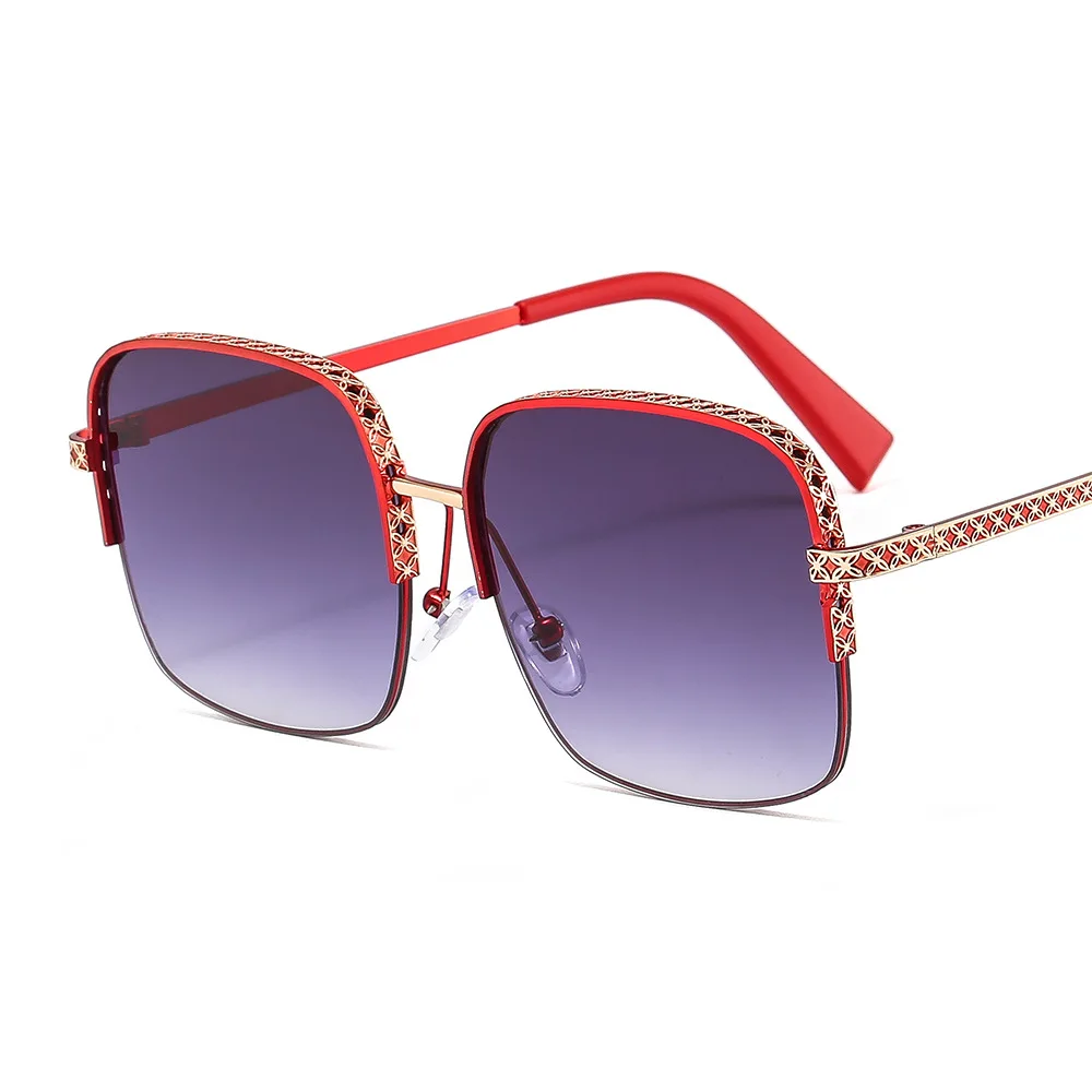 

Sella 2022 Women Fashion Oversized Square Sunglasses Alloy Frame Oversized Gradient Lens oculos de sol feminino очки солнечные ж